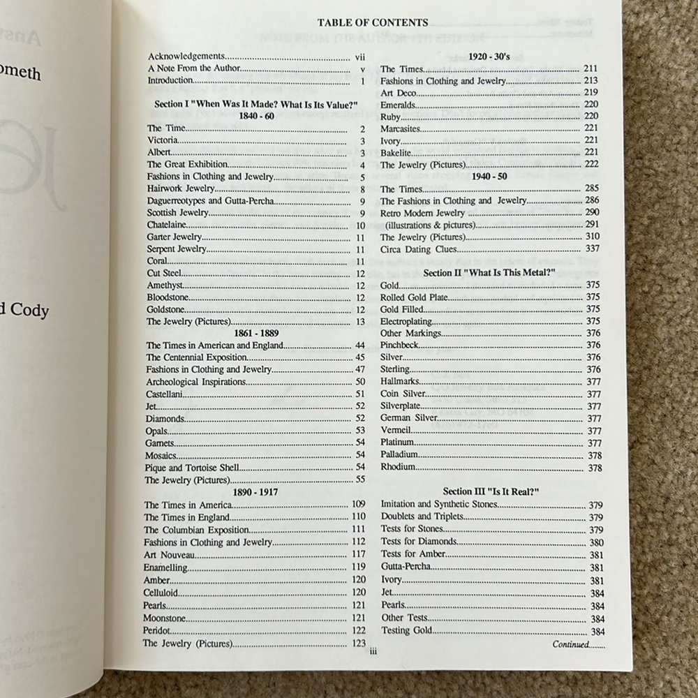 Old Jewelry 4th Edition w/Answers to Questions about antique jewelry 1840 - 1950 - Picture 9 of 9